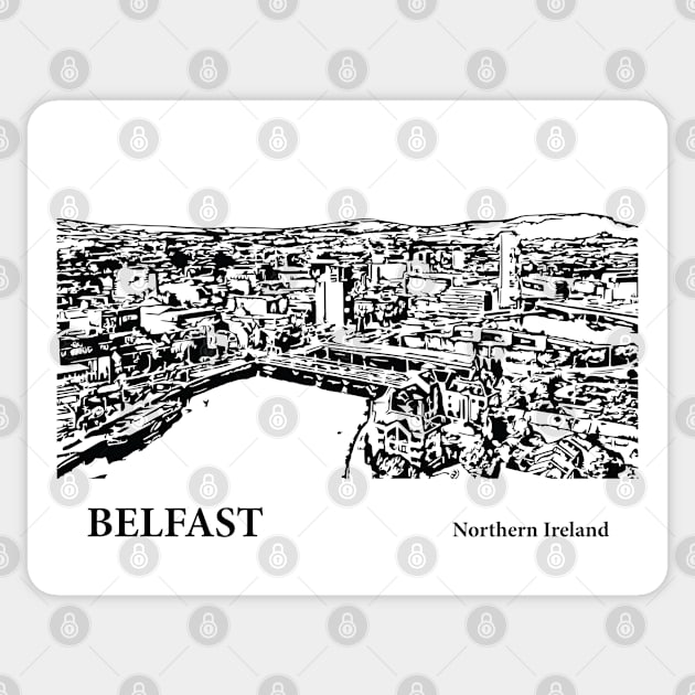 Belfast Northern Ireland Sticker by Lakeric